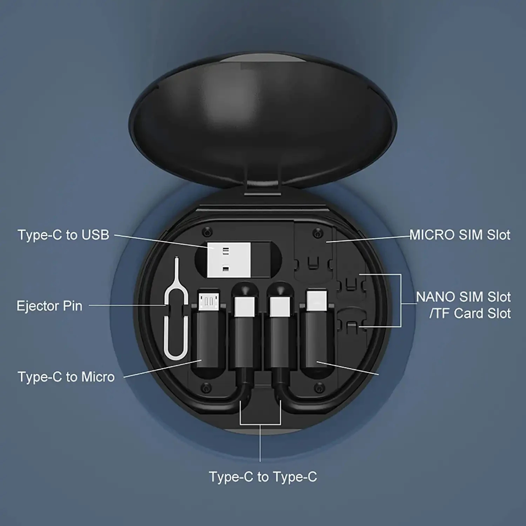 Kit de Connectivité Ultime et Compact 6-en-1